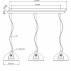 Lampa wisząca Antenne TS-120404P-BKGO Zuma Line potrójna oprawa w nowoczesnym stylu
