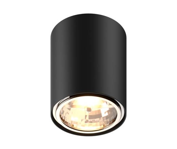 Oprawa sufitowa spot Box 50630 Zuma Line czarna cylindryczna oprawa z jednym źródłem światła