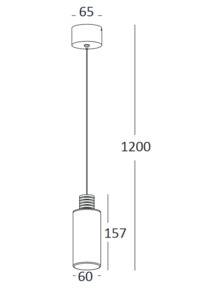 Lampa wisząca ANTARES LED 174 Elkim
