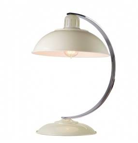 Lampa biurkowa Franklin Elstead Lighting kremowa oprawa w nowoczesnym stylu