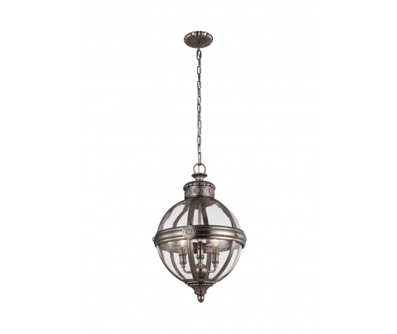 Lampa wisząca Adams FE/ADAMS/3P ANL Feiss klasyczna oprawa w kolorze antycznego niklu