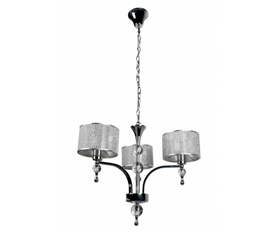 Lampa wisząca Jewellery P1550-03A Zuma Line lampa w stylu kryształowym z potrójnym źródłem światła