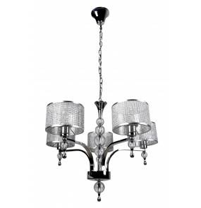 Lampa wisząca Jewellery P1550-05A oprawa w kolorze srebrnym ZUMA LINE