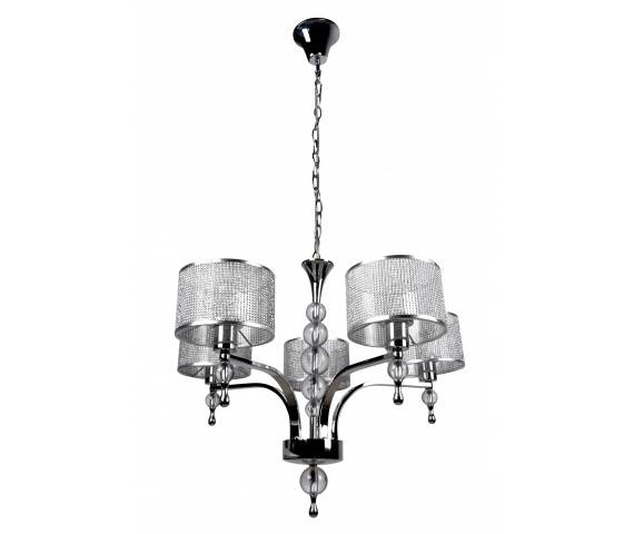 Lampa wisząca Jewellery P1550-05A oprawa w kolorze srebrnym ZUMA LINE
