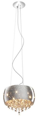 Lampa wisząca Vista P0076-05K-F4GR Zuma Line kryształowa oprawa wisząca w stylu nowoczesnym