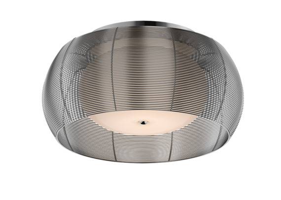 Plafon Tango MX1104-2L srebrny Zuma Line nowoczesna oprawa sufitowa w kolorze srebrnym