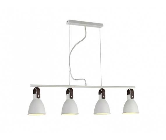 Lampa wisząca Tessio 4 AZ1282 AZzardo biała oprawa w nowoczesnym stylu