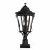 Lampa stojąca Cotswold Lane FE/COTSLN3/M BK Feiss klasyczna latarnia ogrodowa w kolorze czarnym