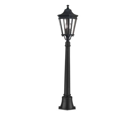 Lampa stojąca Cotswold Lane FE/COTSLN4/M BK Feiss czarna latarnia ogrodowa w klasycznym stylu