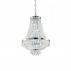 Żyrandol Caesar SP6 033532 Ideal Lux kryształowa oprawa w kolorze chromu