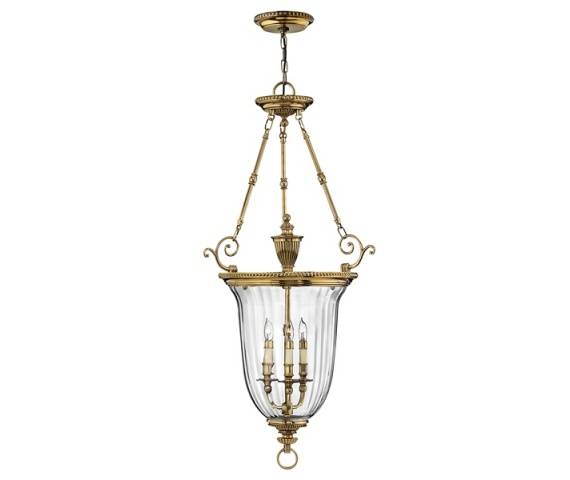 Lampa wisząca Cambridge HK/CAMBRIDGE/P/L Hinkley mosiężna oprawa w dekoracyjnym stylu