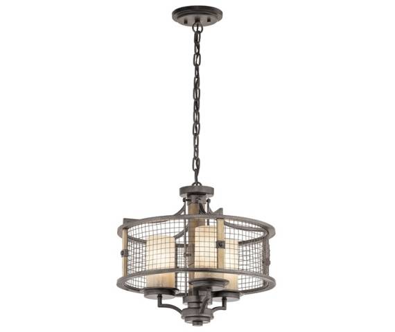 Lampa wisząca Ahrendale KL/AHRENDALE3 Kichler potrójna oprawa w nowoczesnym stylu