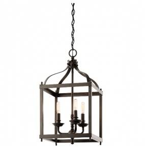 Lampa wisząca Larkin KL-LARKIN-P-M-OZ Kichler brązowa oprawa w klasycznym stylu