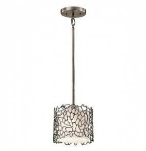 Lampa wisząca Silver Coral KL/SILCORAL/MP Kichler pojedyncza oprawa w dekoracyjnym stylu