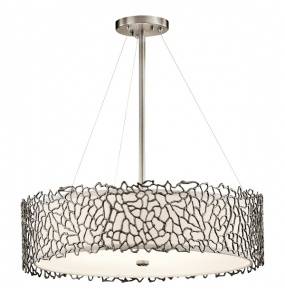 Lampa wisząca Silver Coral KL/SILCORAL/P/B Kichler okrągła oprawa w dekoracyjnym stylu