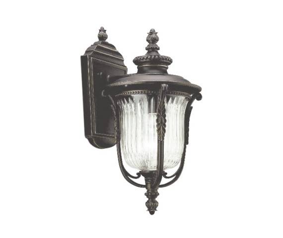 Kinkiet zewnętrzny Luverne KL-LUVERNE2-S Kichler klasyczna oprawa ścienna w kolorze brązowym