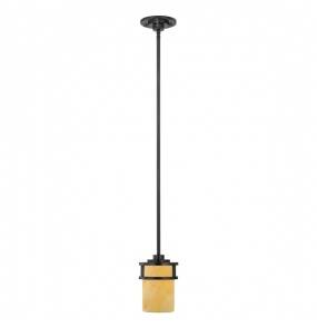 Lampa wisząca Kyle QZ/KYLE/MP Quoizel pojedyncza oprawa w kolorze brązu