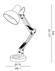 Lampa biurkowa KELLY TL1 108117 Ideal Lux biała oprawa w nowoczesnym stylu