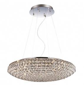 Lampa wisząca King SP12 088013 Ideal Lux chromowana oprawa w kryształowym stylu