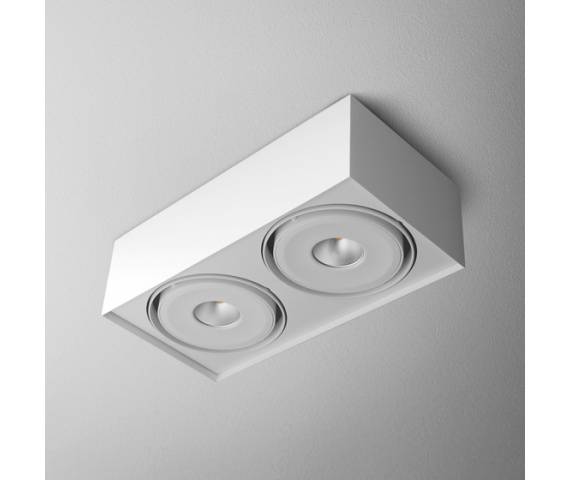 Plafon SQUARES mini 111x2 QRLED oprawa natynkowa 40202 AQform podwójna oprawa w nowoczesnym stylu