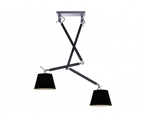 Lampa sufitowa Zyta MD2300-2S-BK AZzardo ŻARÓWKI LED GRATIS!