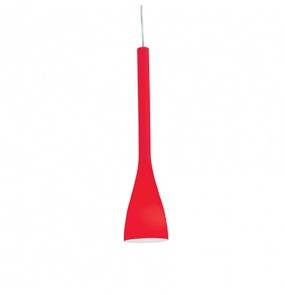 Lampa wisząca Flut SP1 Small 035703 Ideal Lux czerwona oprawa w stylu design