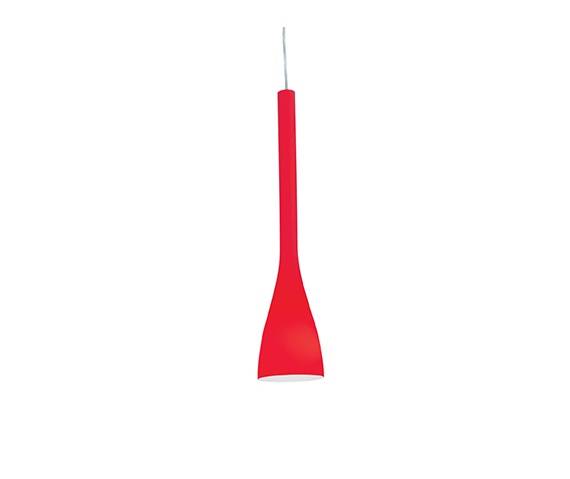 Lampa wisząca Flut SP1 Small 035703 Ideal Lux czerwona oprawa w stylu design