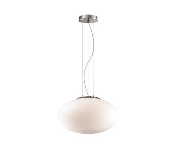 Lampa wisząca Candy ⌀40 086736 Ideal Lux minimalistyczna oprawa w kolorze białym