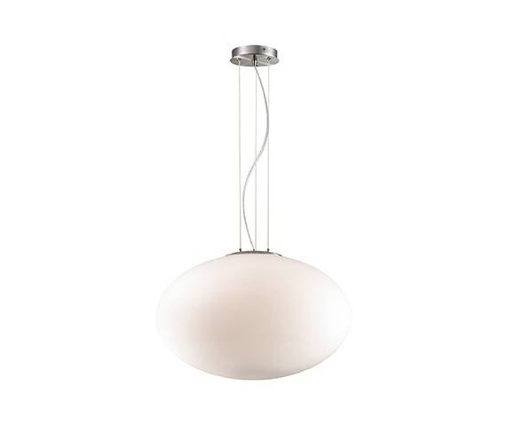 Lampa wisząca Candy ⌀50 086743 Ideal Lux minimalistyczna oprawa w kolorze białym