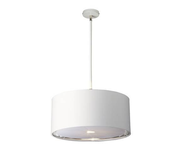 Lampa wisząca BALANCE BALANCE-P-WPN oprawa w kolorze bieli i polerowanego niklu ELSTEAD LIGHTING