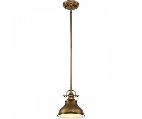 Lampa wisząca Emery QZ/EMERY/P/S WS  Quoizel mosiężna oprawa w nowoczesnym stylu