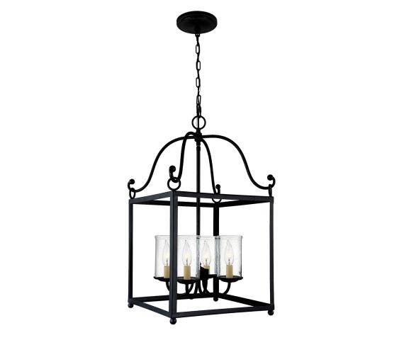 Lampa wisząca Declaration FE/DECLARATION4 Feiss dekoracyjna oprawa w kolorze czarnym