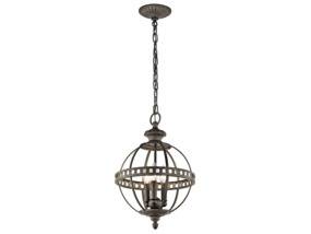 Lampa wisząca Halleron KL-HALLERON-8M Kichler szaro brązowa oprawa w dekoracyjnym stylu