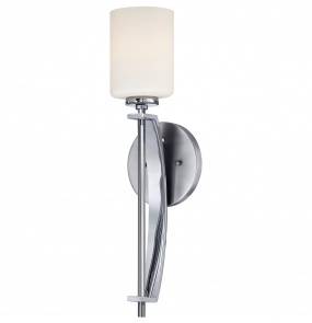 Kinkiet Taylor QZ-TAYLOR1L-BATH Quoizel chromowana oprawa w nowoczesnym stylu