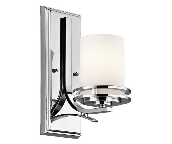 Kinkiet Hendrik KL-HENDRIK1-BATH Kichler pojedyncza oprawa w kolorze chromu