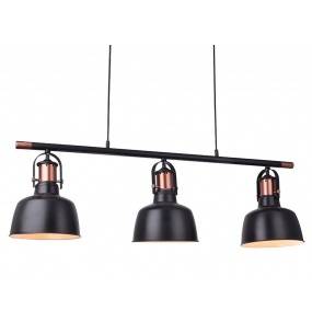 Lampa wisząca Darling 3 Line AZ2144 AZzardo nowoczesna oprawa w kolorze czarnym