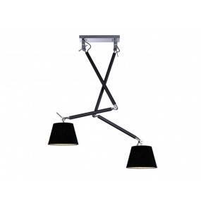 Lampa wisząca ZYTA 2 S PENDANT LAMPBODY MD2300-2S BK AZ1846 AZzardo