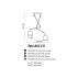 Lampa sufitowa ZYTA 2 S PENDANT ALU MD2300 2S ALUGR AZzardo2