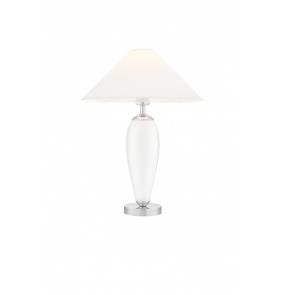 Lampa stołowa Rea 40601101 oprawa biała / abażur biały Kaspa 