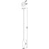Lampa wisząca Champagne MD2101-1W oprawa w kolorze srebrnym z mlecznym kloszem ZUMA LINE