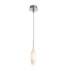 Lampa wisząca Champagne MD2101-1W oprawa w kolorze srebrnym z mlecznym kloszem ZUMA LINE