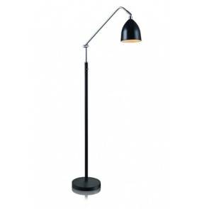 Lampa podłogowa Fredrikshamn 105023 Markslojd czarno-chromowa lampa stojąca