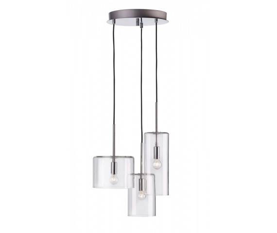 Lampa wisząca Rockford 105099 Markslojd potrójna szklana lampa wisząca