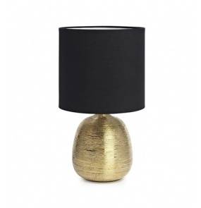 Lampa stołowa Oscar 107068 Markslojd złota lampa stołowa z czarnym abażurem