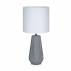 Lampa stołowa Nicci 106449 Markslojd szara lampa stołowa z białym abażurem