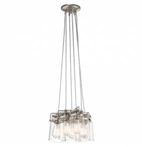 Lampa wisząca Brinley KL/BRINLEY6 NI Kichler niklowana oprawa w nowoczesnym stylu