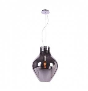 Lampa wisząca Bresso OYD-10231A-SP1 oprawa w kolorze srebrnym z dymionymi kloszami ZUMA LINE