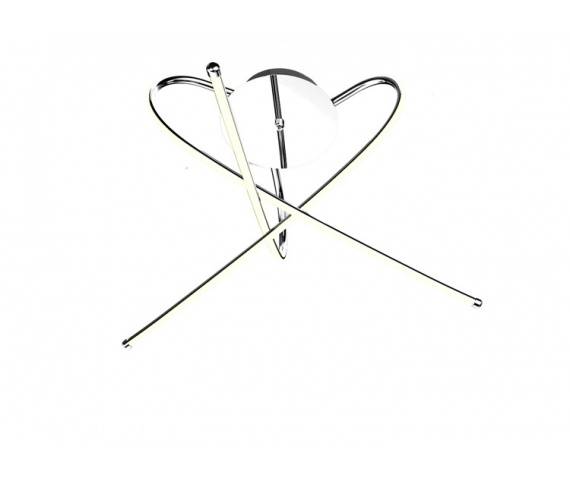 Plafon Carrello PL1100014-3 Zuma Line srebrna oprawa w stylu design