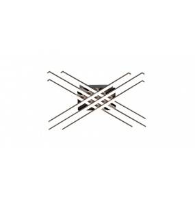 Plafon Cross PL99829-6 oprawa w kolorze srebrnym ZUMA LINE