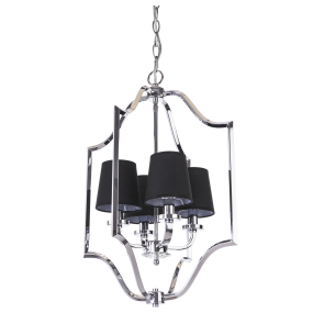 Lampa wisząca New York P04380BK COSMOLight czarna oprawa w stylu nowoczesnym
